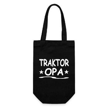 Traktor - Geschenkbeutel für Flaschen - Schwarz - Vorne