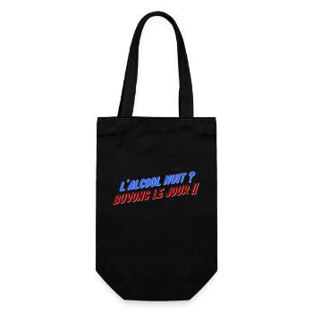 humour alcool - Sac à bouteille - noir - Devant