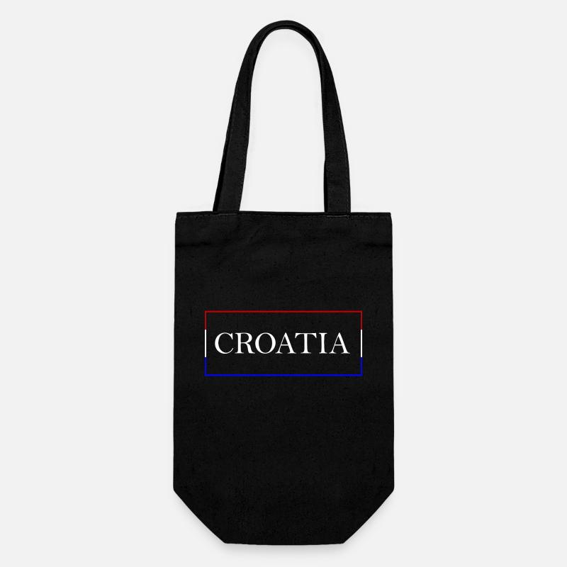Croatia Design Kroatien - Gift Bag for Bottles - black