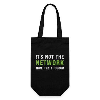 Netzwerkadministrator Netzwerktechniker - Geschenkbeutel für Flaschen - Schwarz - Vorne