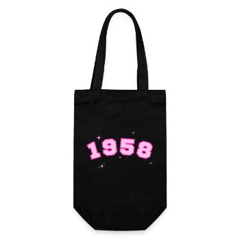 1958 rose étoile - Sac à bouteille - noir - Devant