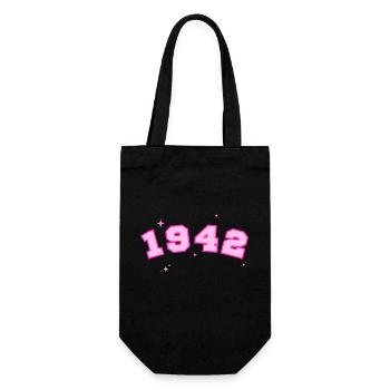 Rosenstern von 1942 - Geschenkbeutel für Flaschen - Schwarz - Vorne