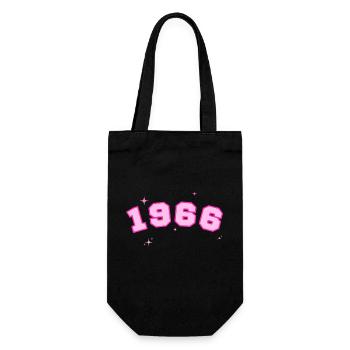 1966 Rosenstern - Geschenkbeutel für Flaschen - Schwarz - Vorne
