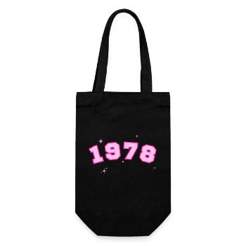 1978 rose étoile - Sac à bouteille - noir - Devant