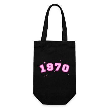1970 rose étoile - Sac à bouteille - noir - Devant