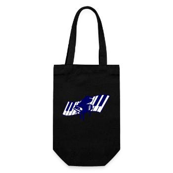 Piano Keys Instrument Playing Classical Music - Gift Bag for Bottles - black - Front