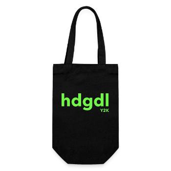hdgdl Y2K grün - Geschenkbeutel für Flaschen - Schwarz - Vorne
