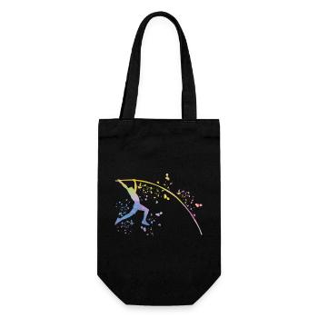 Pole Vaulter Kids Pole Vault - Gift Bag for Bottles - black - Front