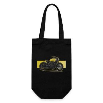 Bobber // Custom // Motorcycle - Gift Bag for Bottles - black - Front