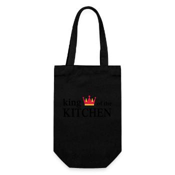 Funny cooking apron for men - Gift Bag for Bottles - black - Front