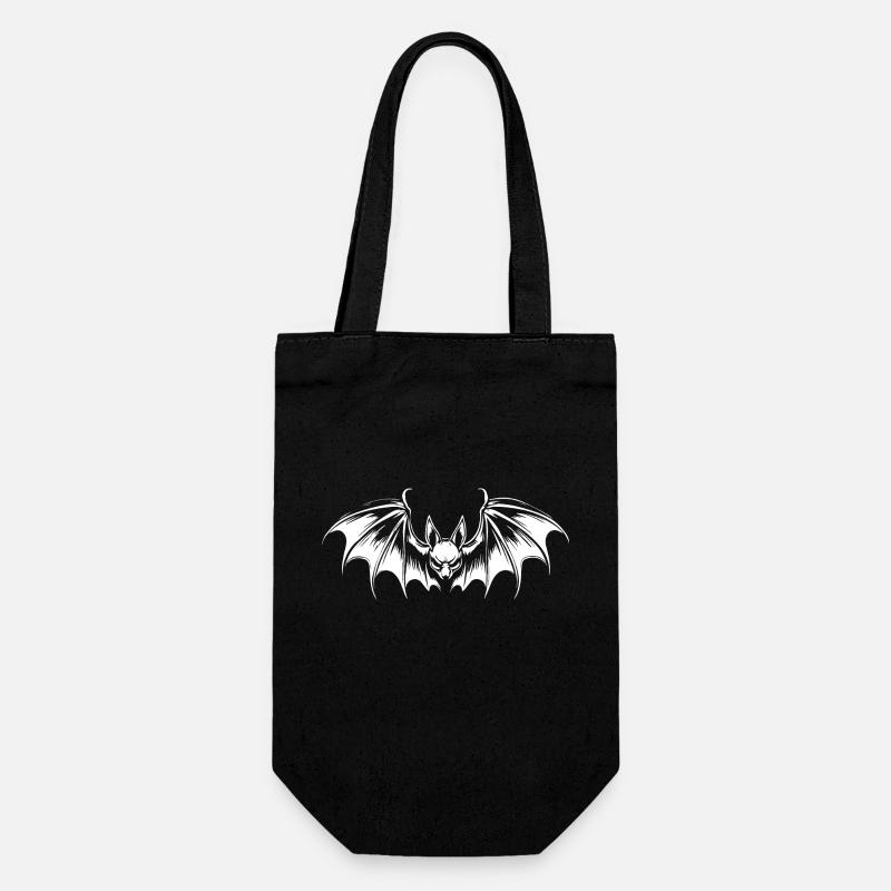 Fledermaus - Geschenkbeutel für Flaschen - Schwarz