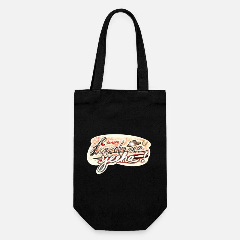 Dancing and Dance Line Dance Design - Gift Bag for Bottles - black