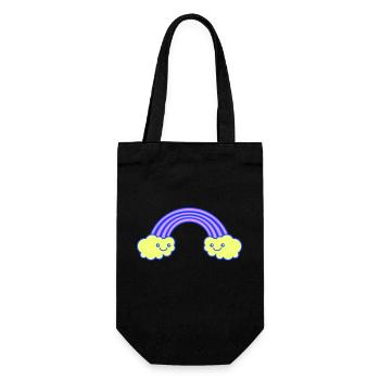 Arc-en-ciel - Sac à bouteille - noir - Devant