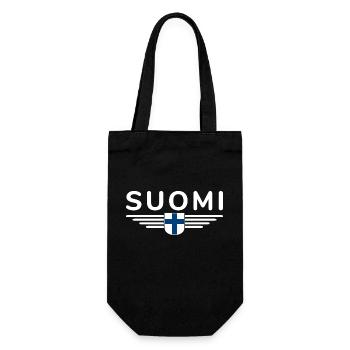 Conception de t-shirts en Finlande – Nordic Style & Nature - Sac à bouteille - noir - Devant