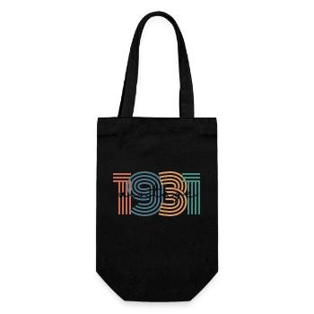 1931 Vintage Retro - Gift Bag for Bottles - black - Front