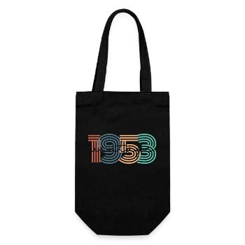 1953 Vintage Retro - Geschenkbeutel für Flaschen - Schwarz - Vorne
