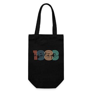 1983 vintage rétro - Sac à bouteille - noir - Devant