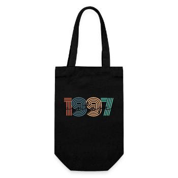 1997 Vintage Retro - Geschenkbeutel für Flaschen - Schwarz - Vorne