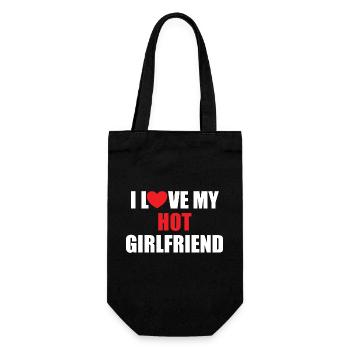 J’adore ma petite amie chaude - j’adore Liebe schön - Sac à bouteille - noir - Devant
