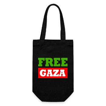 Free gaza - Gift Bag for Bottles - black - Front