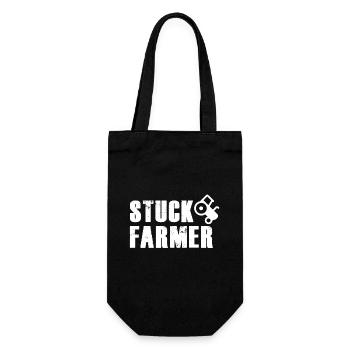 STUCK FARMER WHITE - Gift Bag for Bottles - black - Front