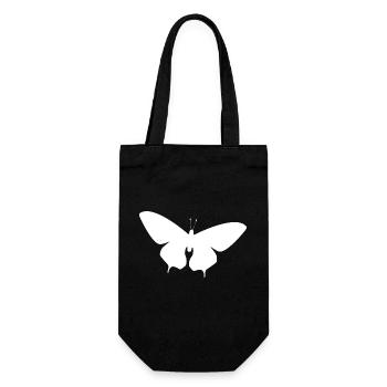 Design unique de t-shirt papillon - Sac à bouteille - noir - Devant