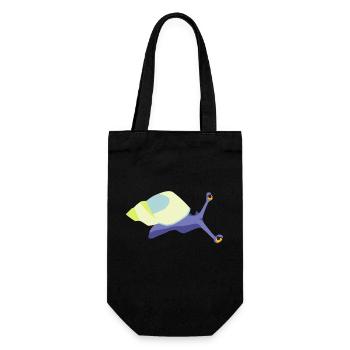 Violet escargot - Sac à bouteille - noir - Devant