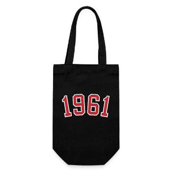 Sport year of birth 1961 - Gift Bag for Bottles - black - Front