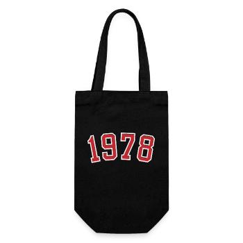 Year of birth sport 1978 - Gift Bag for Bottles - black - Front