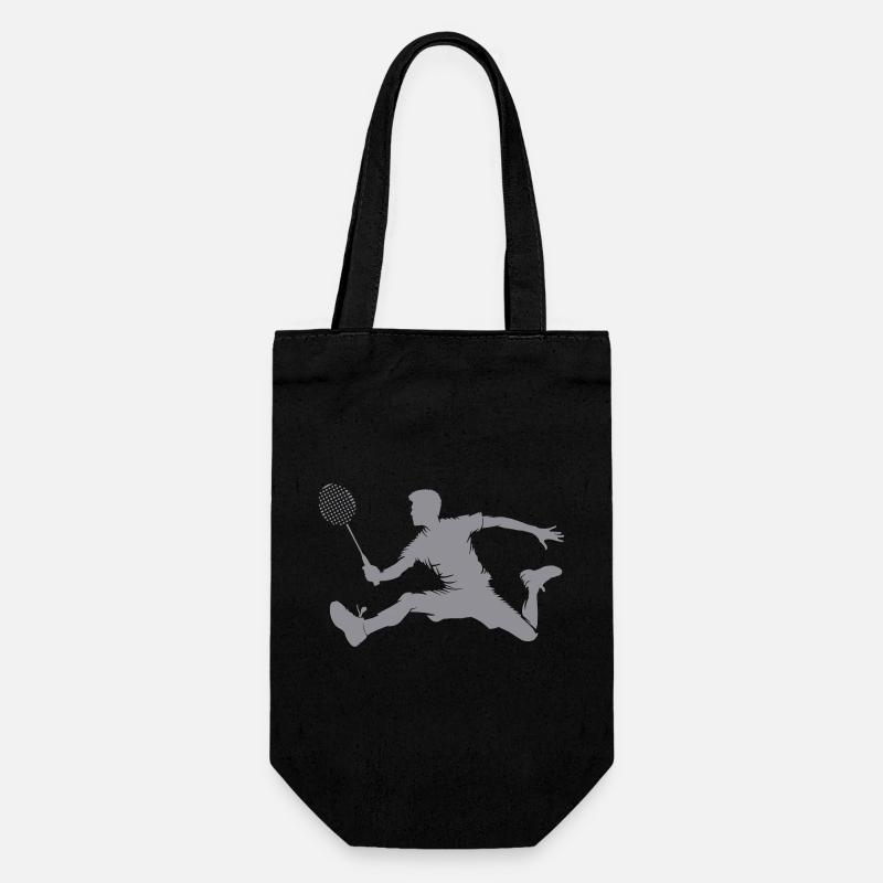 Joueurs de badminton - Sac à bouteille - noir