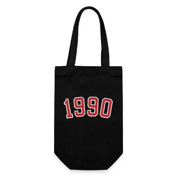 Year of birth sport 1990 - Gift Bag for Bottles - black - Front