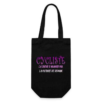 CYCLIST The sweat of today the cycling victory - Gift Bag for Bottles - black - Front