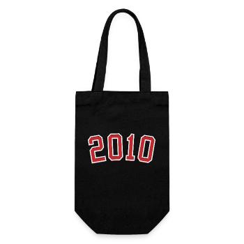 Year of birth sport 2010 - Gift Bag for Bottles - black - Front
