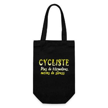 Fahrrad Fahrrad Fahrrad Fahrrad Biker MTB 2 - Geschenkbeutel für Flaschen - Schwarz - Vorne