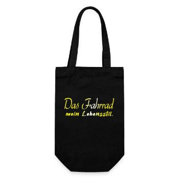 Bicycle Bicycle Bicycle Bike Biker MTB 8 - Gift Bag for Bottles - black - Front