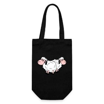 Two Sheep Friends Team Crew Cute Little Baby Dear - Gift Bag for Bottles - black - Front
