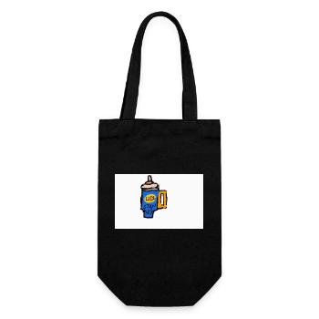 Hier sind wohl die feinsten Produkte - Geschenkbeutel für Flaschen - Schwarz - Vorne