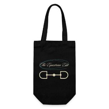 Pferdegebiss The Equestrian Edit - Geschenkbeutel für Flaschen - Schwarz - Vorne