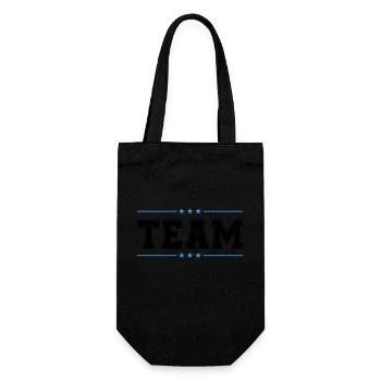 team 02 - Geschenkbeutel für Flaschen - Schwarz - Vorne