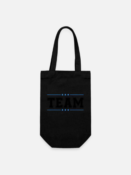 team 02 - Geschenkbeutel für Flaschen - Schwarz