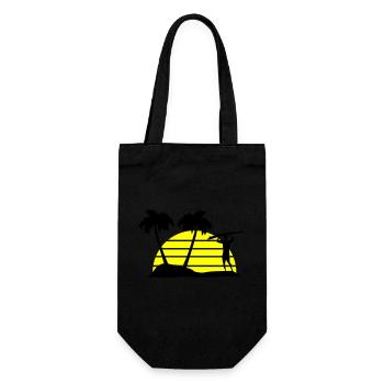 surfing - Geschenkbeutel für Flaschen - Schwarz - Vorne