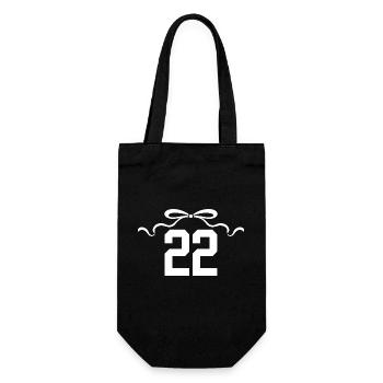 Numéro 22 noeud - 22e anniversaire - Sac à bouteille - noir - Devant