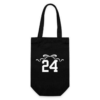 Numéro 24 noeud - 24e anniversaire - Sac à bouteille - noir - Devant