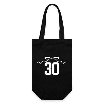 Numéro 30 noeud - 30e anniversaire - Sac à bouteille - noir - Devant
