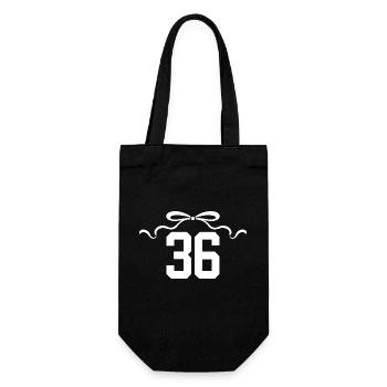 Nummer 36 Knoten - 36. Jahrestag - Geschenkbeutel für Flaschen - Schwarz - Vorne
