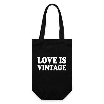 Love is vintage - Sac à bouteille - noir - Devant