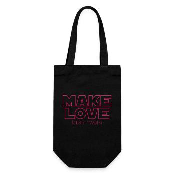 FAITES L’AMOUR, PAS LA GUERRE - Sac à bouteille - noir - Devant