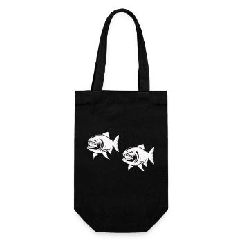 Piranha 2 - Gift Bag for Bottles - black - Front