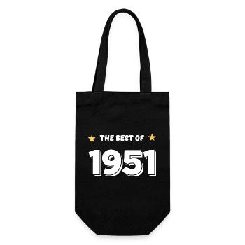 Das Beste von 1951 - Geschenkbeutel für Flaschen - Schwarz - Vorne