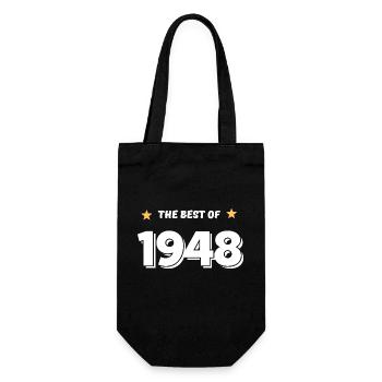 Das Beste von 1948 - Geschenkbeutel für Flaschen - Schwarz - Vorne